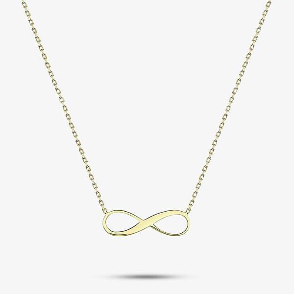 T. H. Baker 9ct Yellow Gold Adjustable Infinity Necklace 1.19.8154