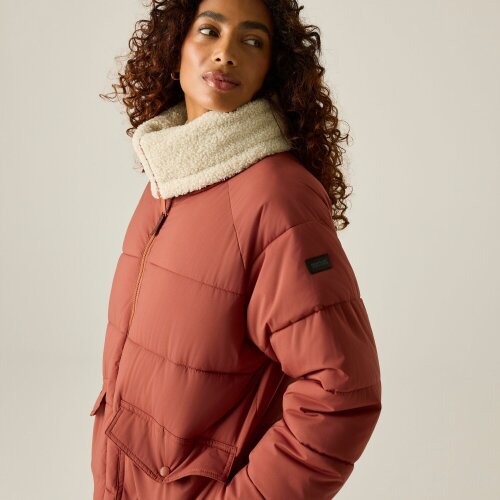Regatta Womens/Ladies Kayana Padded Jacket - Brick/Light Vanilla