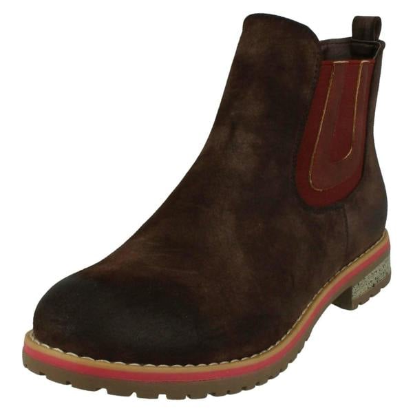 Down to Earth Ladies Down To Earth Flat Chelsea Ankle Boots