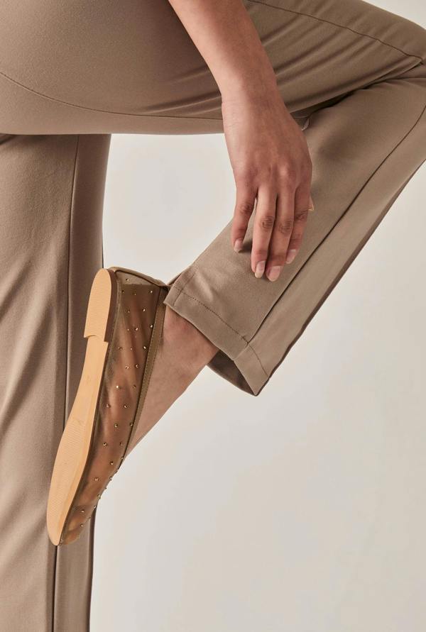 James Lakeland Cigarette Trousers Taupe