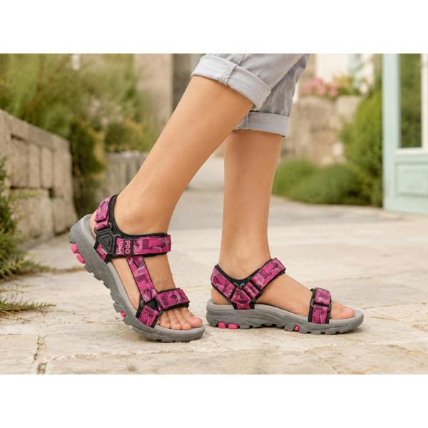 PDQ TESSA Hiking & Trail Sandals   in  Black