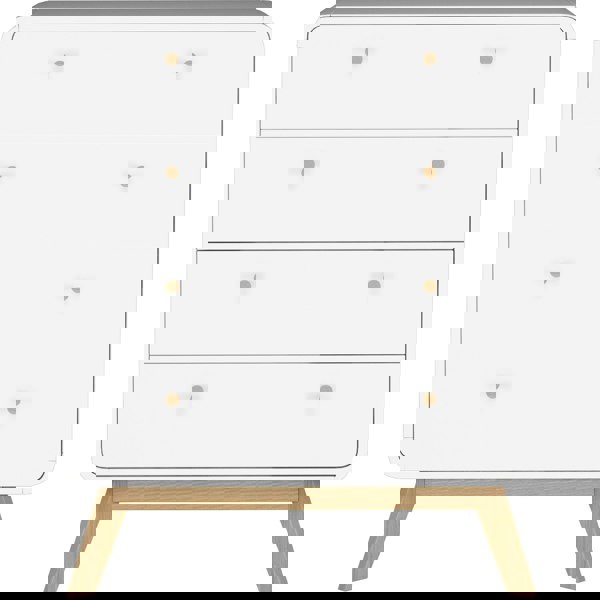 Dorel Home Cassie Chest with 4DR White White