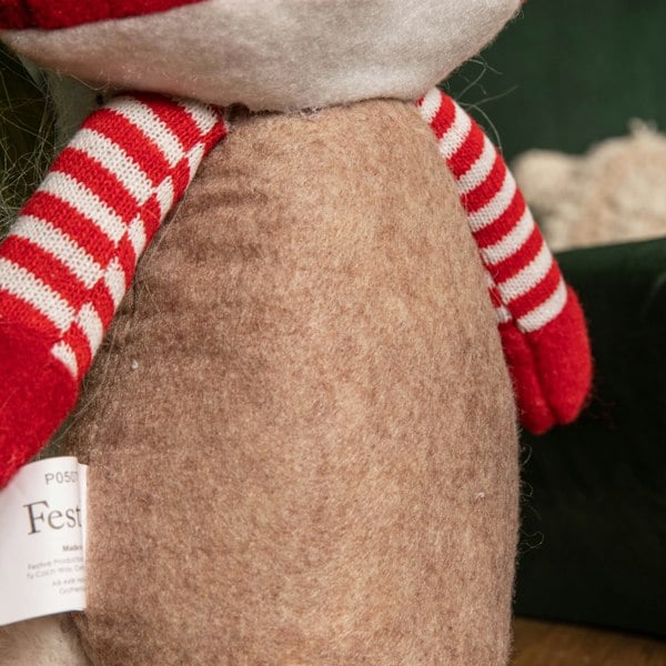 Samuel Alexander 28cm Red and White Sitting Christmas Gonk with Mushroom Hat
