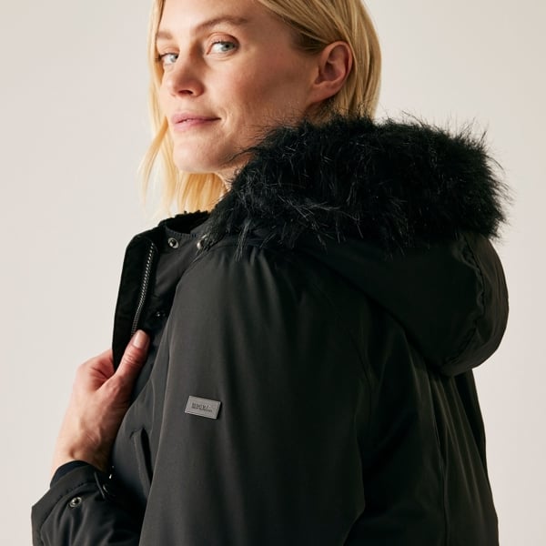 Regatta Women's Voltera Heated Waterproof Parka Jacket - Black