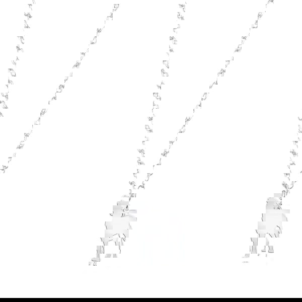 Great Swiss Mountain Dog Silhouette Silver Necklace - Personalised - MYLEE London