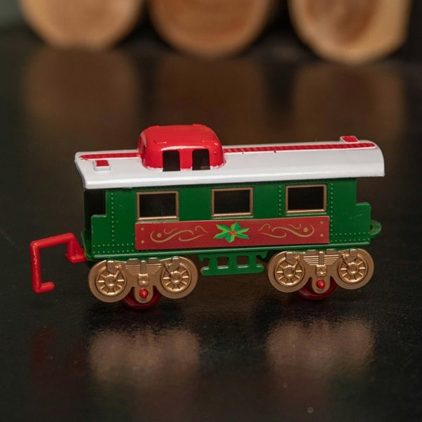 Samuel Alexander 20pc Battery Operated Light up Christmas Santa's Musical Train Set - Jingle Bells