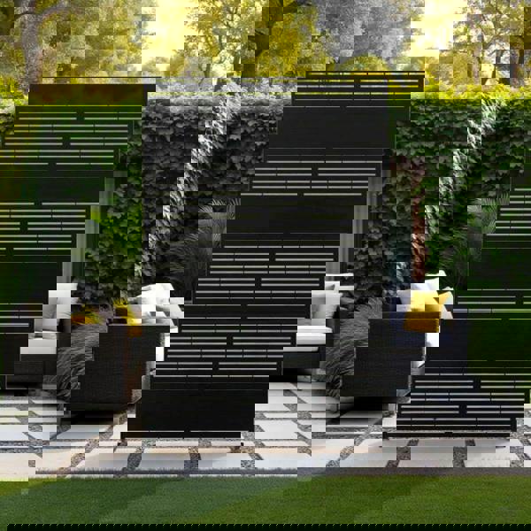 Nicoman Metal Indoor/Outdoor Privacy Screen 90cm x 180cm - Slats