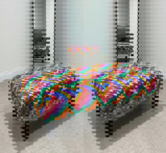 ISTOOLS Premium Multi-Colour Trem Footstool Pouffe – Stylish, Comfortable & Versatile