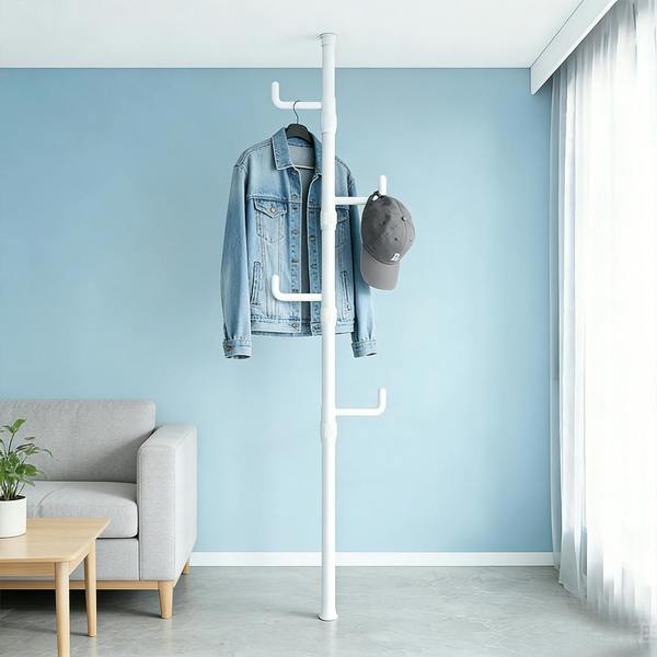 Havendro Telescopic Ceiling Corner Clothes Drying Rack Adjustable Laundry Pole