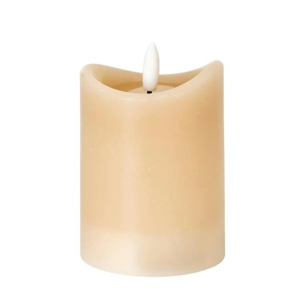 Hill Interiors Luxe Collection LED Candle (Batteries Included) - Taupe - 