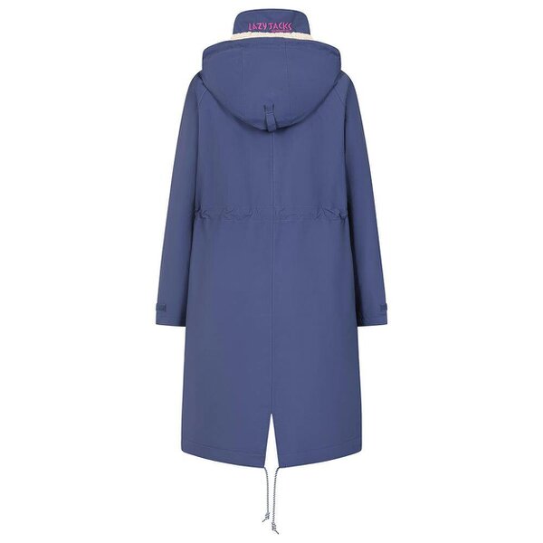 Lazy Jacks LJ159 - Ladies Long Snug Lined Coat - Twilight