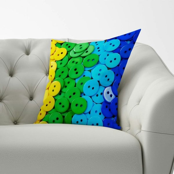 Warren Reed Colourful Buttons Cushions