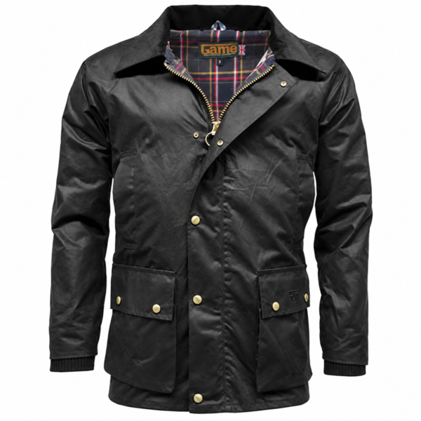 Game Barker Antique Wax Jacket - Black