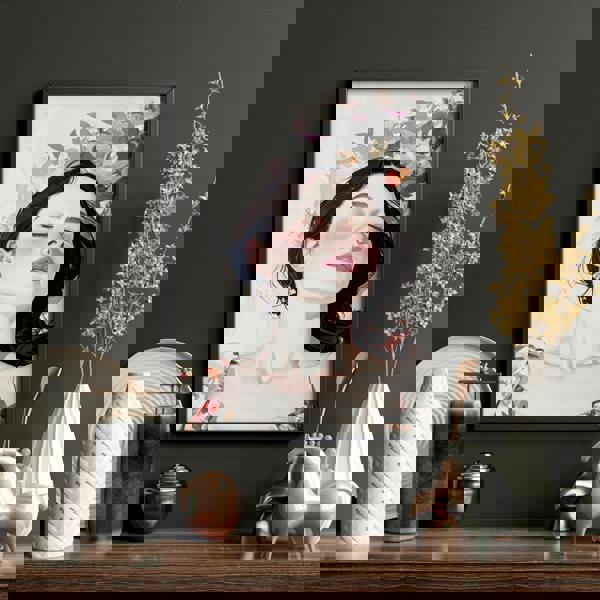 Living Room Art Paintings | Set of 3 Boho Women Wall art Prints