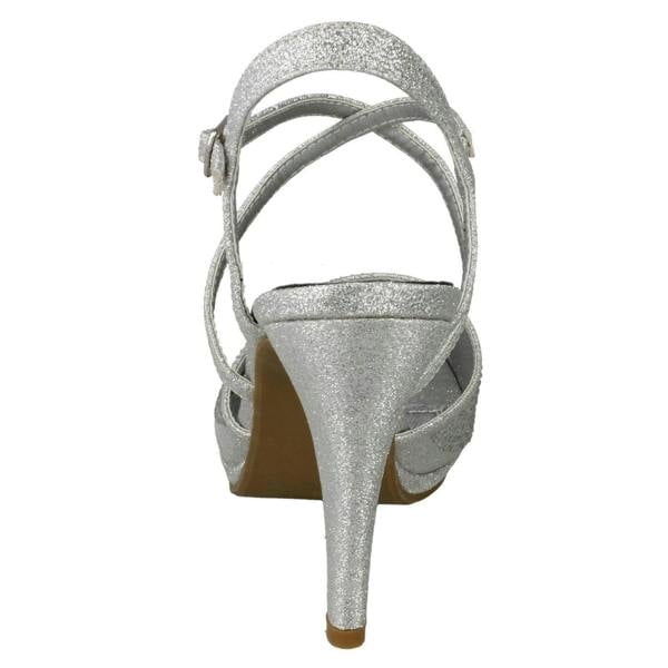 Anne Michelle Ladies Anne Michelle Diamante Buckle Strap Sandals