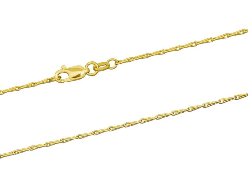 Cooksongold 9ct Yellow Gold Hallmarked Barleycorn Necklace Chain