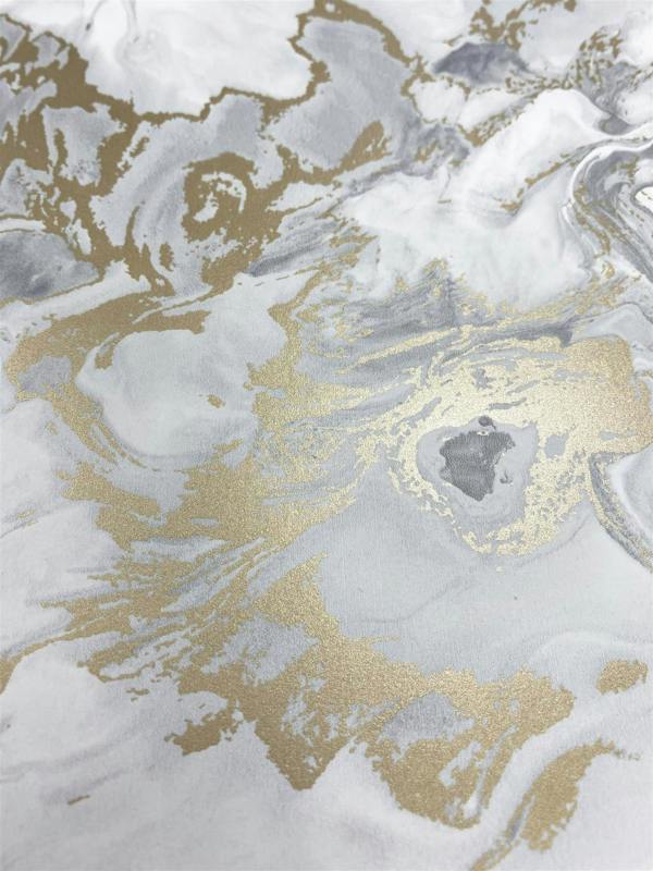 Elixir Marble Grey & Gold Wallpaper image 4