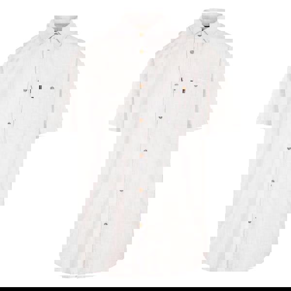 Trespass Mens Basham Woven Shirt - Oatmilk