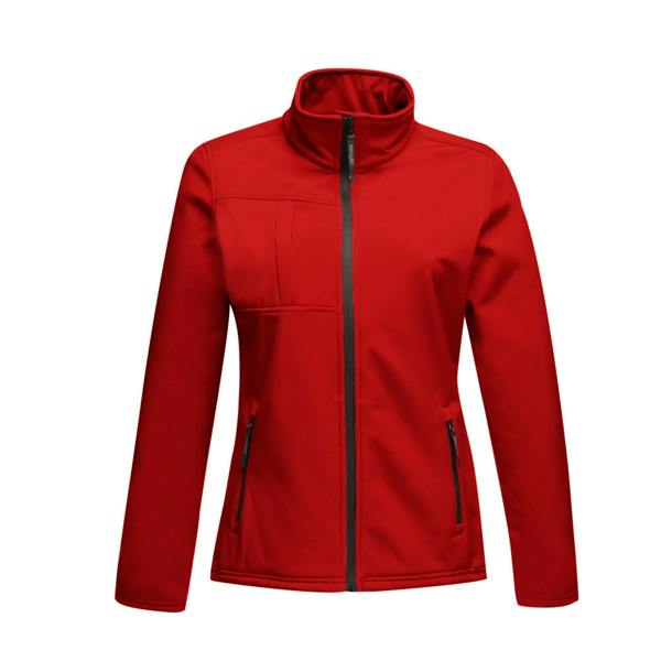 Regatta Womens/Ladies Octagon II Waterproof Soft Shell Jacket - Classic Red/Black - 