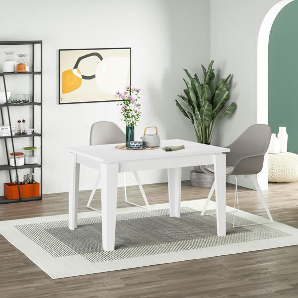 Decortie Tolmen Dining Table Rectangular Extendable Table for 4 Seater Contemporary Kitchen Table 120Wcm Living Room