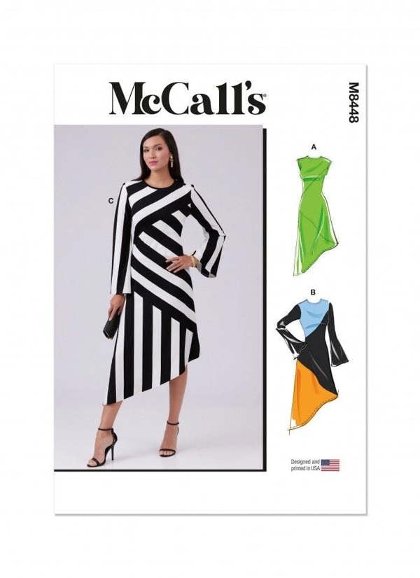 McCalls 8448 Paper Sewing Pattern – Women's Dress, Easy