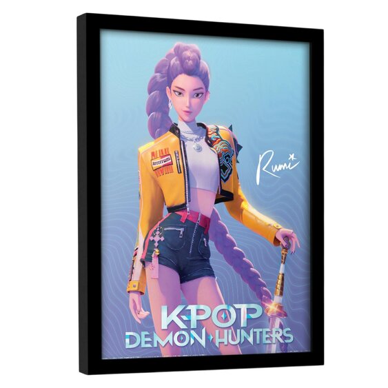 K-Pop Demon Hunters Rumi Framed Poster - Multicoloured