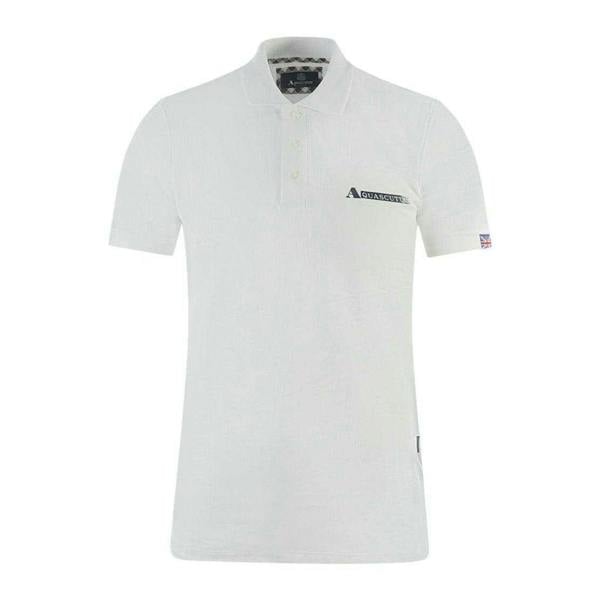 Aquascutum Unisex Adult Boxed Logo Polo Shirt - White - 