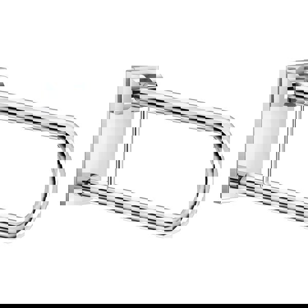 Polished steel grab bar