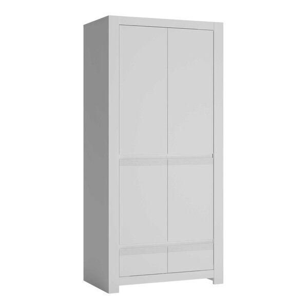 Wyld Haus Vienna Alpine White Wardrobe 2 Door