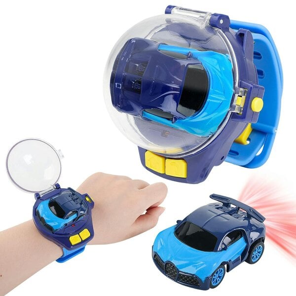 deAO Toys Remote Control Cars BLUE Watch Toy Watch Controlled Car for Kids