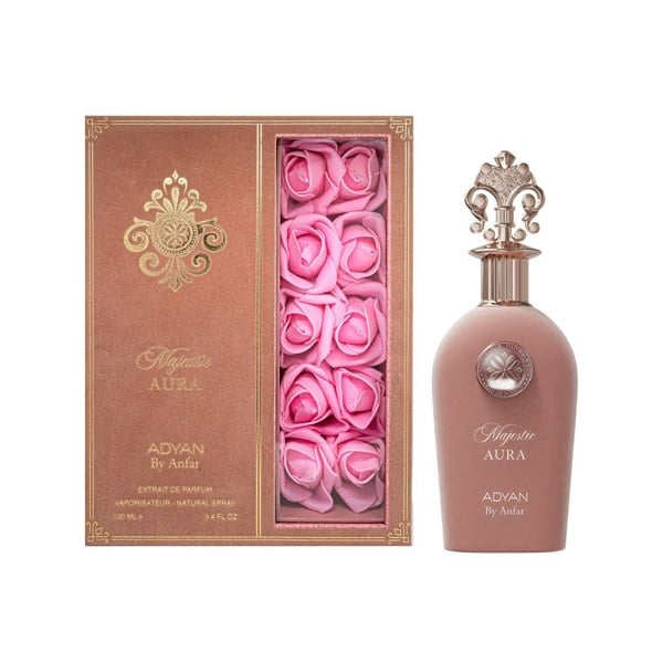 Adyan Majestic Aura Extrait perfume bottle and gift box