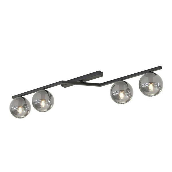 Emibig NATON Ceiling lamp 4 x E14 Black with Graphite Shade