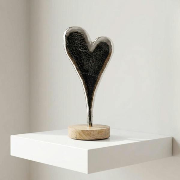 Garden Greatness Heart On Wooden Base Ornament