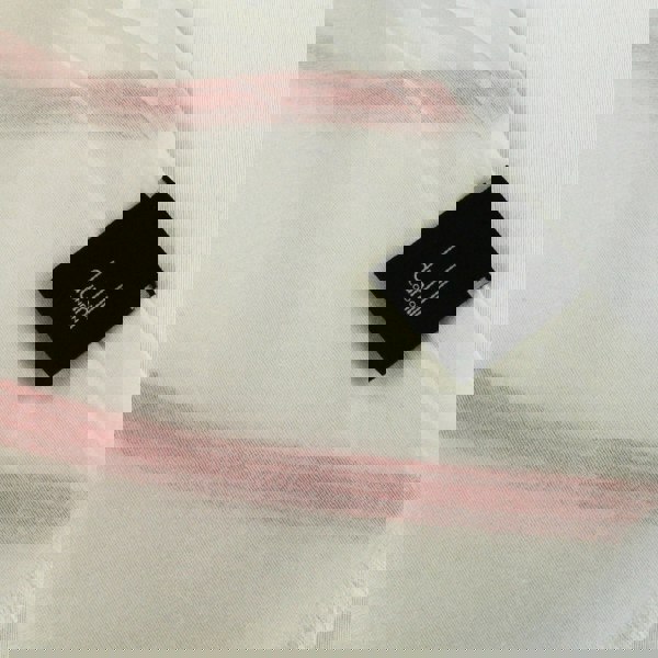 Dunhill finely woven raw silk selvedge patterned tubular scarf