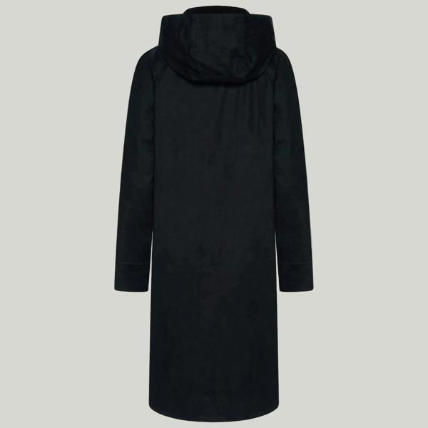 Elle Waxed Cotton Long Coat