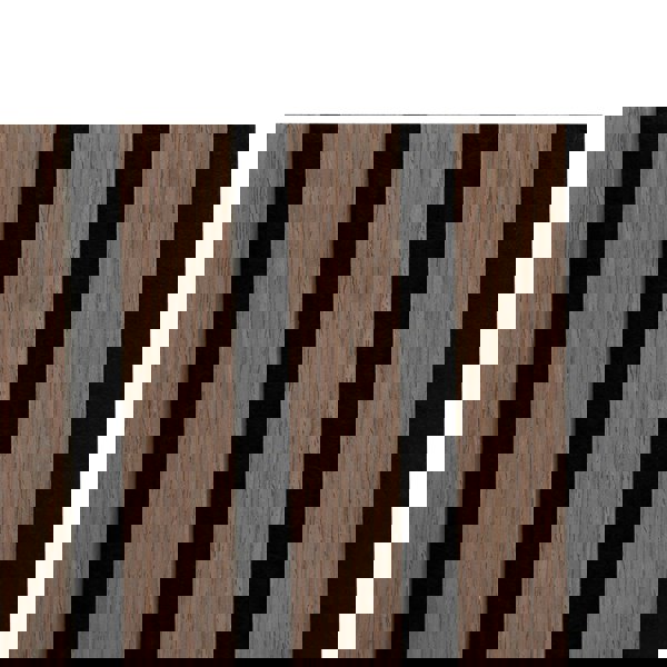 Monstershop Acoustic Slat Wall Panels x 2 - Dark Walnut