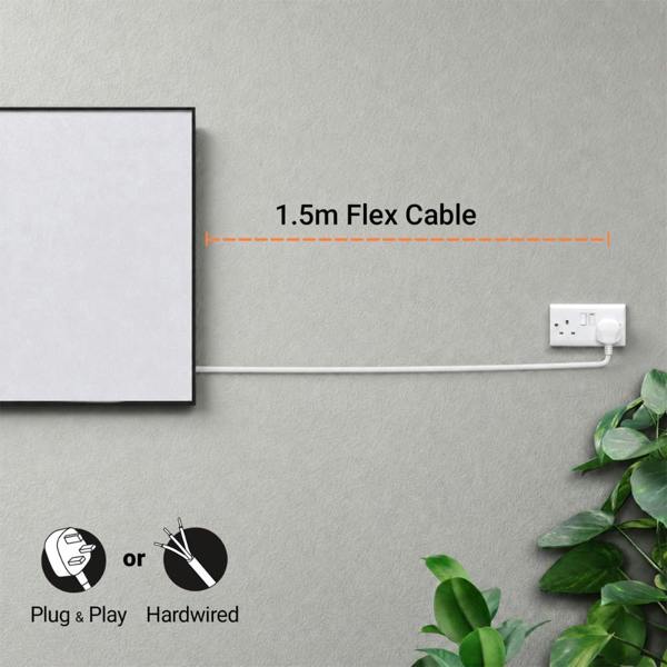 Mirrorstone Heating 1200W Nexus Wi-Fi Infrared Heating Panel