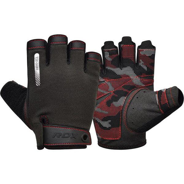 RDX Sports GYM TRAINING GLOVES T2 HALF RED