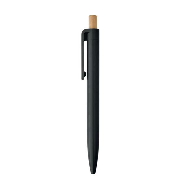 MidOcean Penu Bamboo Details Ballpoint Pen - Black - 