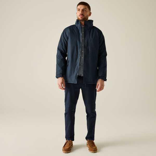 Regatta Mens Dover Waterproof Windproof Jacket - Navy/Navy