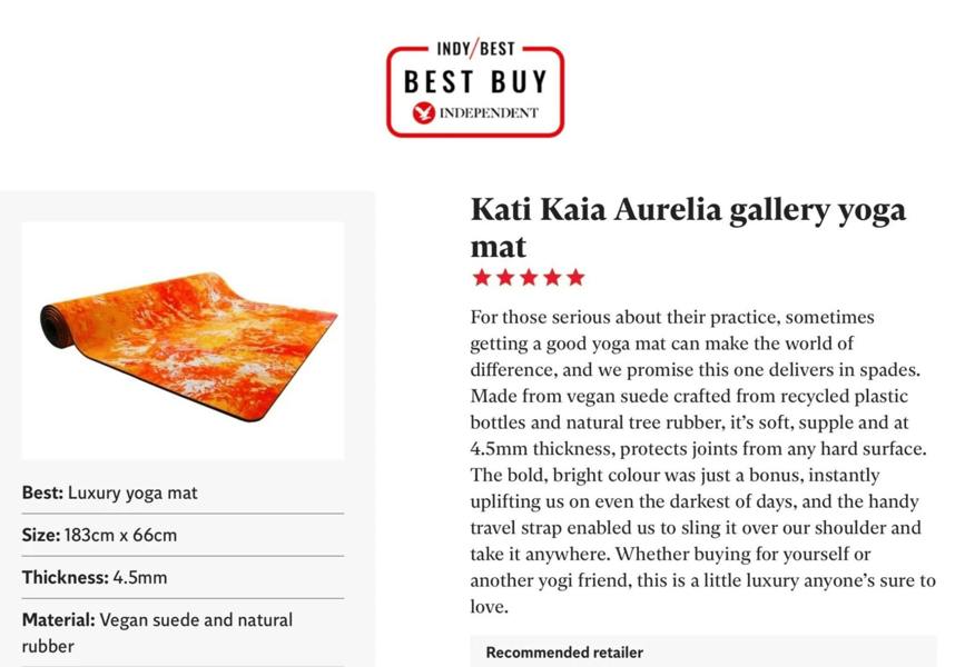 Kati Kaia Aurelia Orange Gallery Mat