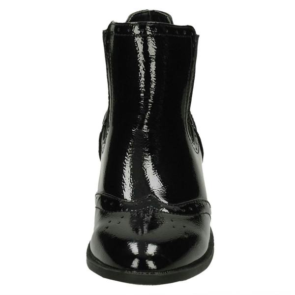 Spot On Ladies Spot On Mid Heel Ankle Boots