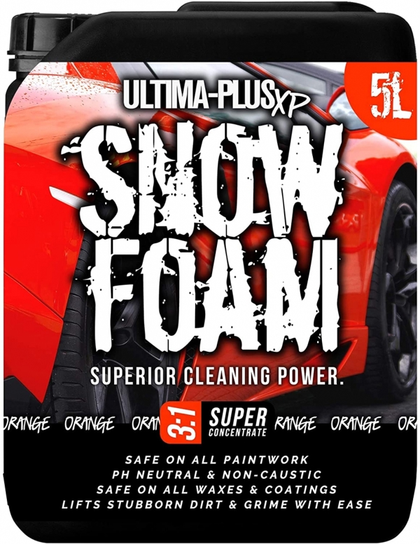 Ultima Plus XP Ultima-Plus XP Snow Foam Car Shampoo pH Neutral Wash - Super Thick Foam Pre-Wash - Orange Fragrance 10L