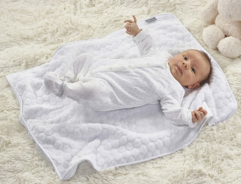 Kinder Valley Honeycomb Blanket White