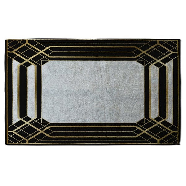 Benjamin Tate Design Art Deco Black Frame (Bath Towel)