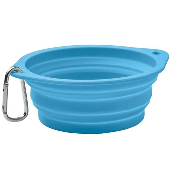 MidOcean Kolapdier 350ml Collapsible Dog Bowl - Baby Blue - 