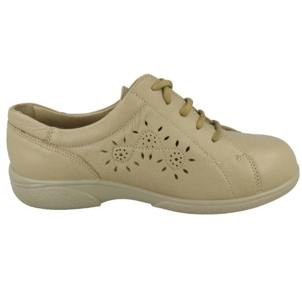 DB Shoes Ladies Easy B Lace Up Trainers With Flower Detailing Carmen
