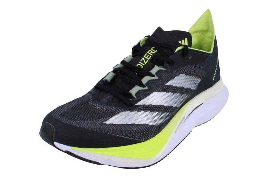 Adidas Adizero Boston 12 Mens Sneakers JI4477 - Black Yellow White - Photo 0