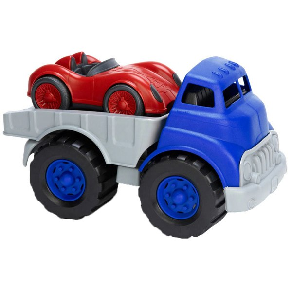 Green Toys Flatbed Truck & Race Car - Made From 100% Recycled Plastic