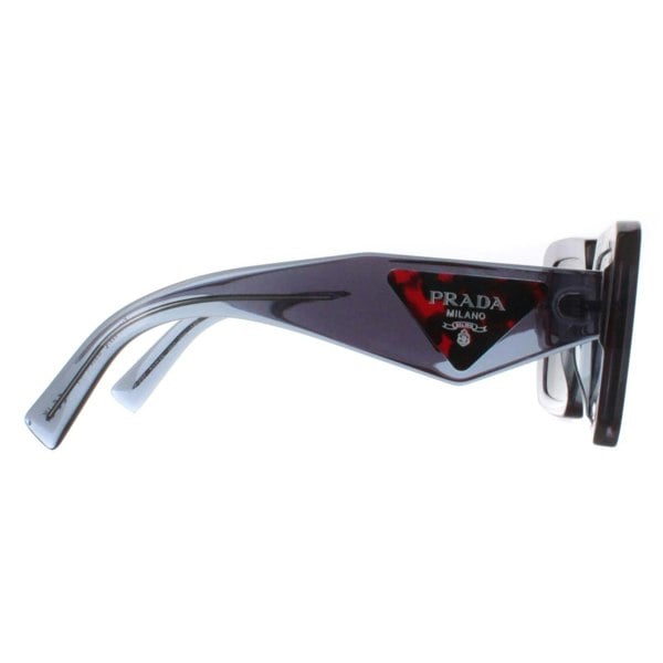 Prada Sunglasses PR23YS 19O70B Transparent Graphite Dark Grey